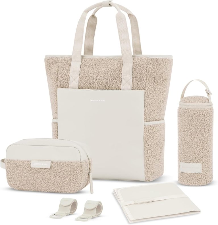 Kapten & Son Sac à dos Lindby Kit de change 18 L | Sac à dos à langer & sac à langer 2en1 avec fixation pour poussette et valise | incluant trousse de toilette, matelas à langer & porte-bouteille